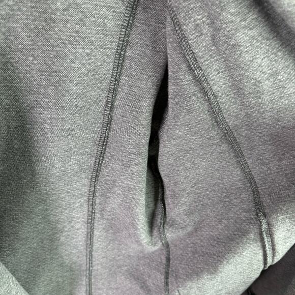 T By Talbots Women's Medium Gray Asymmetrical Zip Moto Sweater Jacket Athleisure - Picture 7 of 10